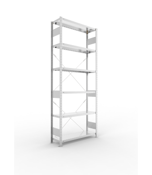 Fachbodenregal Grundregal 2500×1000×300 mm, 230 kg Fachlast 