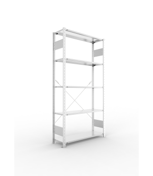 Fachbodenregal Grundregal 2000×1000×300 mm, 80 kg Fachlast –