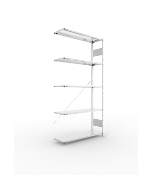 Fachbodenregal Anbauregal 2000×1000×300 mm, 80 kg Fachlast –