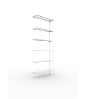 Fachbodenregal Anbauregal 2500×1000×300 mm, 80 kg Fachlast –