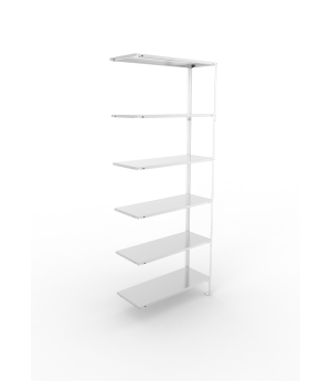 Fachbodenregal Anbauregal 2500×1000×400 mm, 80 kg Fachlast –