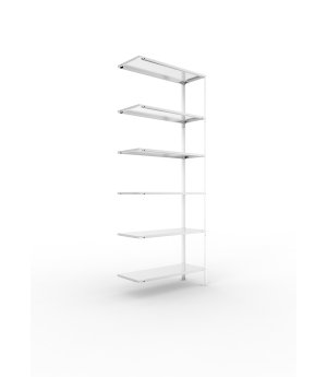 Fachbodenregal Anbauregal 2500×1000×400 mm, 80 kg Fachlast –