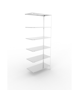 Fachbodenregal Anbauregal 2500×1000×500 mm, 80 kg Fachlast –