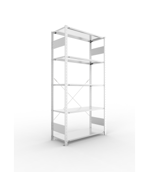 Fachbodenregal Grundregal 2000×1000×400 mm, 80 kg Fachlast –