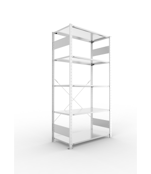 Fachbodenregal Grundregal 2000×1000×500 mm, 80 kg Fachlast –
