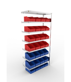 Fachbodenregal Anbauregal 2000×1000×400 mm, 100 kg Fachlast 