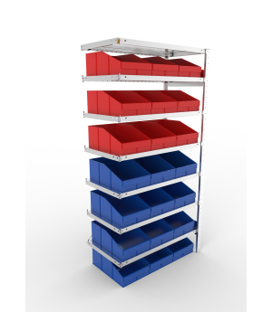 Fachbodenregal Anbauregal 2000×1000×500 mm, 100 kg Fachlast 