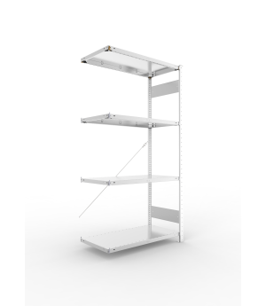 Fachbodenregal Anbauregal 2000×1000×500 mm, 150 kg Fachlast 