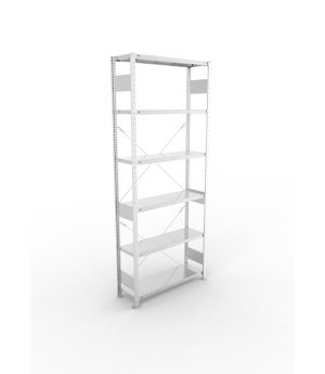 Fachbodenregal Grundregal 2500×1000×300 mm, 150 kg Fachlast 