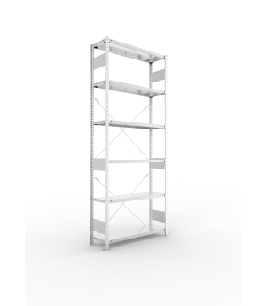 Fachbodenregal Grundregal 2500×1000×300 mm, 150 kg Fachlast 