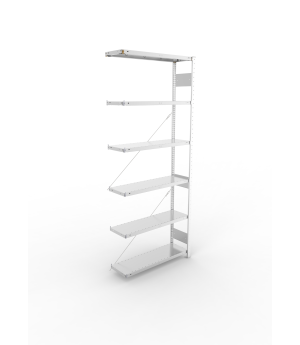 Fachbodenregal Anbauregal 2500×1000×300 mm, 150 kg Fachlast 