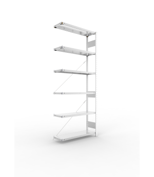 Fachbodenregal Anbauregal 2500×1000×300 mm, 150 kg Fachlast 