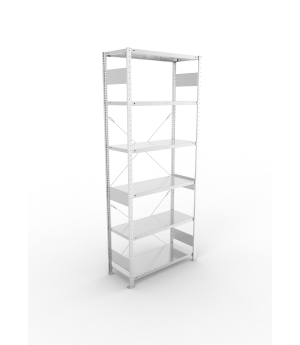 Fachbodenregal Grundregal 2500×1000×400 mm, 150 kg Fachlast 