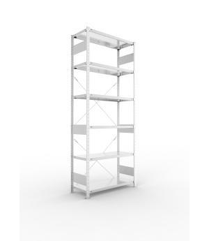 Fachbodenregal Grundregal 2500×1000×400 mm, 150 kg Fachlast 