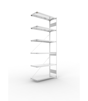Fachbodenregal Anbauregal 2500×1000×400 mm, 150 kg Fachlast 