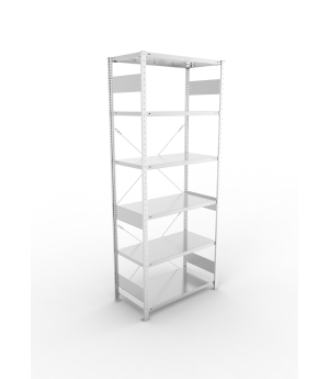 Fachbodenregal Grundregal 2500×1000×500 mm, 150 kg Fachlast 
