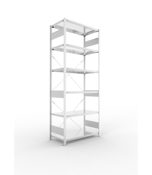 Fachbodenregal Grundregal 2500×1000×500 mm, 150 kg Fachlast 