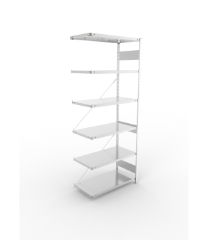 Fachbodenregal Anbauregal 2500×1000×500 mm, 150 kg Fachlast 