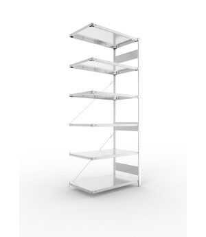 Fachbodenregal Anbauregal 2500×1000×600 mm, 150 kg Fachlast 