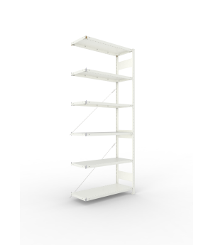 Fachbodenregal Anbauregal 2500×1000×400 mm, 150 kg Fachlast 
