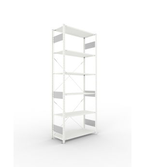 Fachbodenregal Grundregal 2500×1000×400 mm, 80 kg Fachlast –