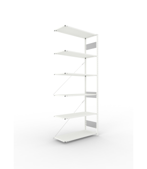 Fachbodenregal Anbauregal 2500×1000×400 mm, 80 kg Fachlast –