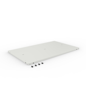 Abdeckboden CLIP COMPACT 1000 x 600 mm RAL 7035 mit Trägern 