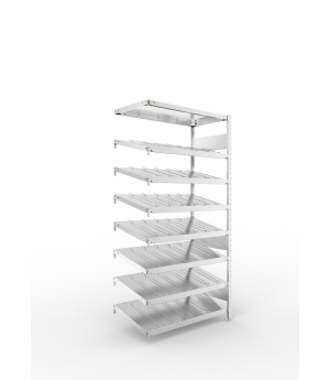 Schrägbodenregal Anbauregal 2000×1000×500 mm, 200 kg Fachlas