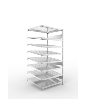 Schrägbodenregal Anbauregal 2000×1000×800 mm, 200 kg Fachlas