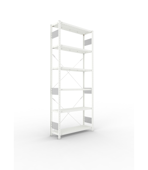 Fachbodenregal Grundregal 2500×1000×300 mm, 150 kg Fachlast 
