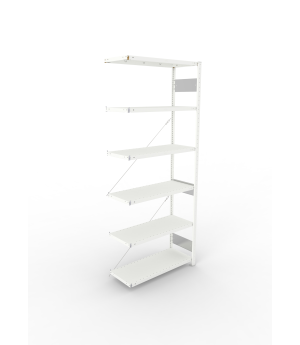 Fachbodenregal Anbauregal 2500×1000×400 mm, 150 kg Fachlast 
