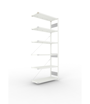 Fachbodenregal Anbauregal 2500×1000×400 mm, 150 kg Fachlast 