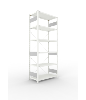 Fachbodenregal Grundregal 2500×1000×500 mm, 150 kg Fachlast 