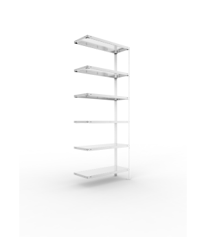 Fachbodenregal Anbauregal 2500×1000×400 mm, 150 kg Fachlast 