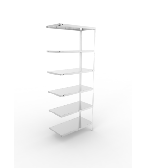 Fachbodenregal Anbauregal 2500×1000×500 mm, 150 kg Fachlast 