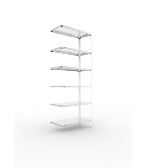 Fachbodenregal Anbauregal 2500×1000×500 mm, 150 kg Fachlast 