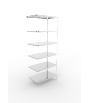 Fachbodenregal Anbauregal 2500×1000×600 mm, 150 kg Fachlast 
