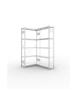 Eckregal 2000×1000×300 mm, 150 kg Fachlast – META