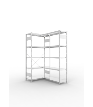 Eckregal 2000×1000×400 mm, 150 kg Fachlast – META