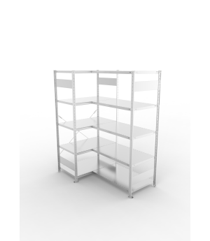 Eckregal 2000×1000×600 mm, 150 kg Fachlast – META