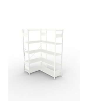 Eckregal 2000×1000×400 mm, 150 kg Fachlast – META