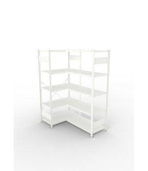 Eckregal 2000×1000×500 mm, 150 kg Fachlast – META