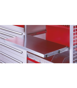 Ausziehbarer Fachboden CLIP 1000 x 600 mm verzinkt inkl. Aus