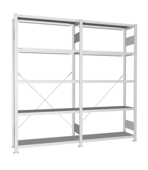Fachbodenregal Komplettregal 2000×2000×300 mm, 150 kg Fachla