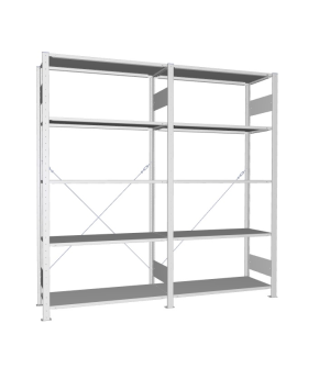 Fachbodenregal Komplettregal 2000×2000×400 mm, 80 kg Fachlas