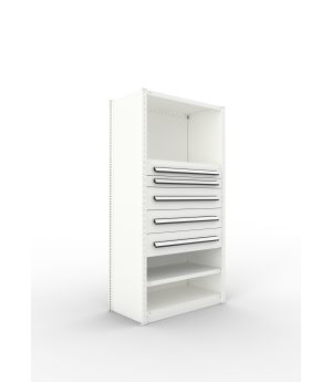 Schrankmodul 2000×1000×500 mm, 150 kg Fachlast – META
