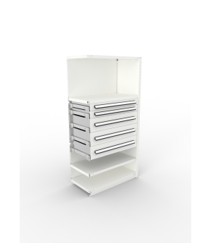 Fachbodenregal Anbauregal 2000×1000×500 mm, 150 kg Fachlast 