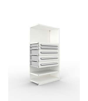 Schrankmodul 2000×1000×500 mm, 150 kg Fachlast – META