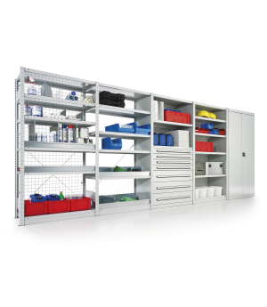 Fachbodenregal Komplettregal 2000×5080×500 mm, 230 kg Fachla