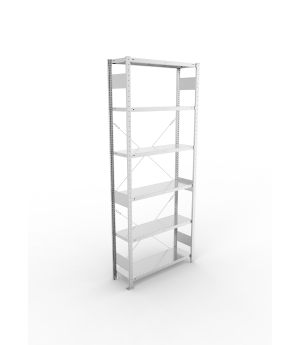 Fachbodenregal Grundregal 2500×1000×300 mm, 150 kg Fachlast 